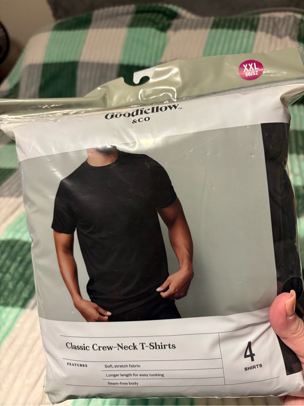 Goodfellow & Co Black Crew-Neck T-Shirts - 4 Pack